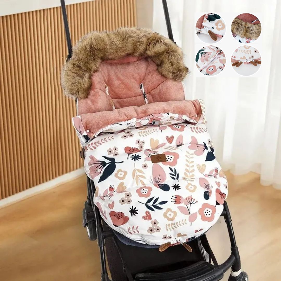 chanceliere bebe avec de jolis motifs rose Ă fleurs