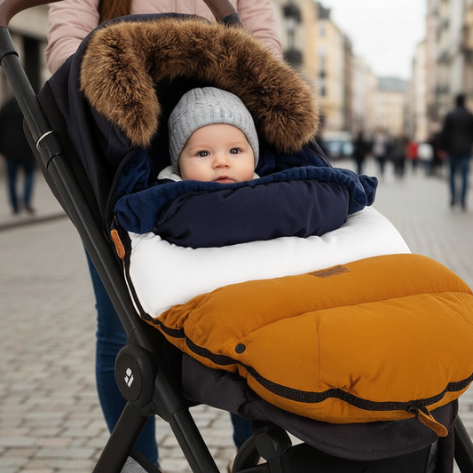 chanceliere bebe douce en promenade en ville