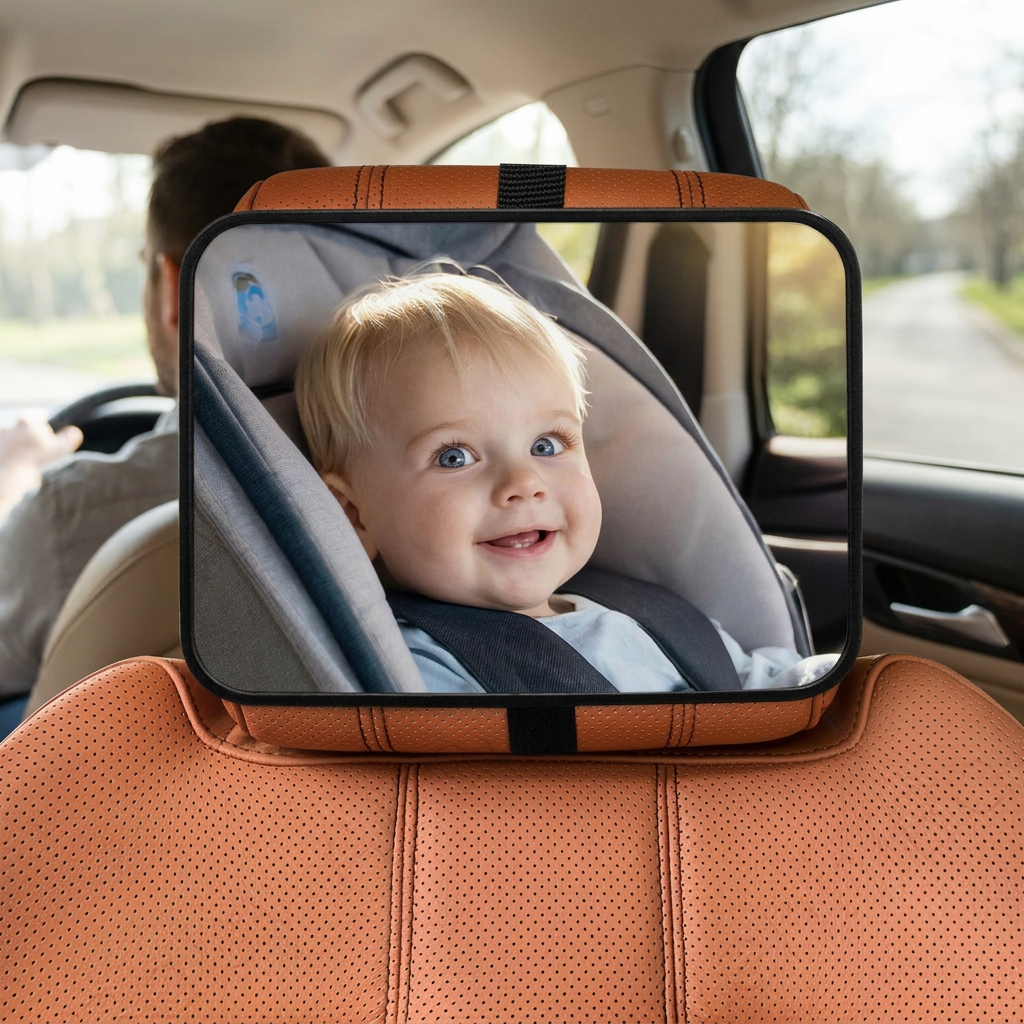 Miroir voiture bebe promenade tranquille
