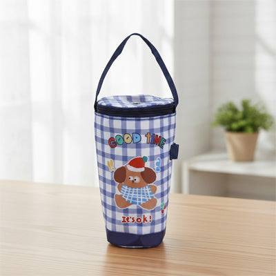 porte biberon aux motifs de petit chien