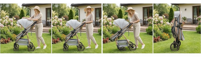 Poussette 3 en 1 facile à plier