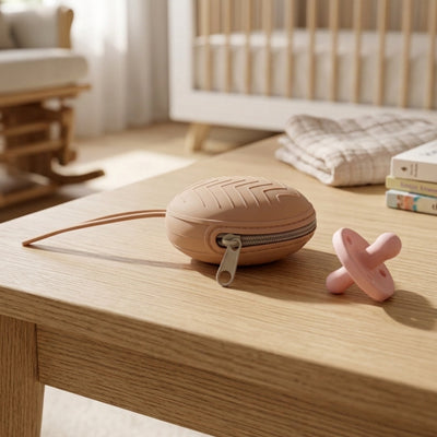 boite a tetine marron pour garder la tétine de bébé propre