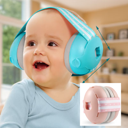 casque anti bruit bébé rose