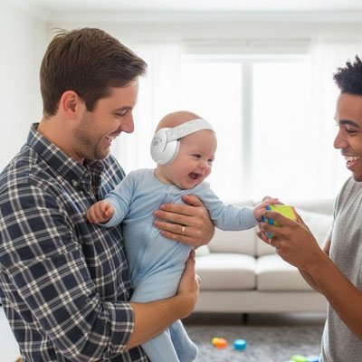 Casque anti bruit pour bebe qui joue 