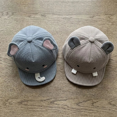 deux casquette bebe mignon grise et bleu 