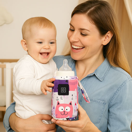 chauffe biberon nomade rose