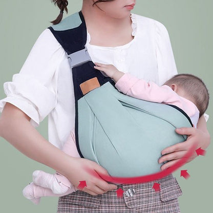 écharpe de portage position ergonomique pour le dos de bébé