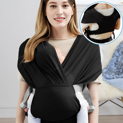 écharpe de portage noire confortable pour le dos