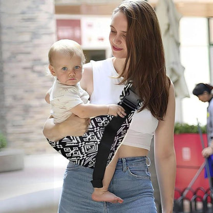 écharpe de portage bébé en balade avec maman