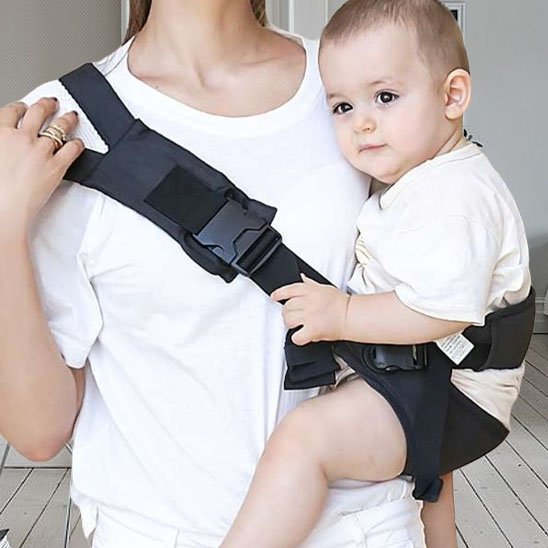 écharpe de portage bébé noire tout petit
