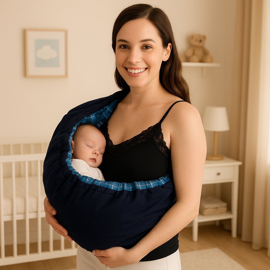 bébé endormi dans son echarpe de portage