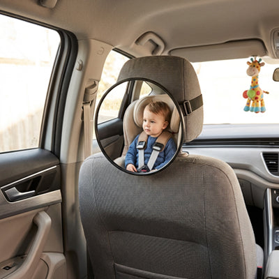 bébé tranquille grâce au Miroir pour voiture bébé 