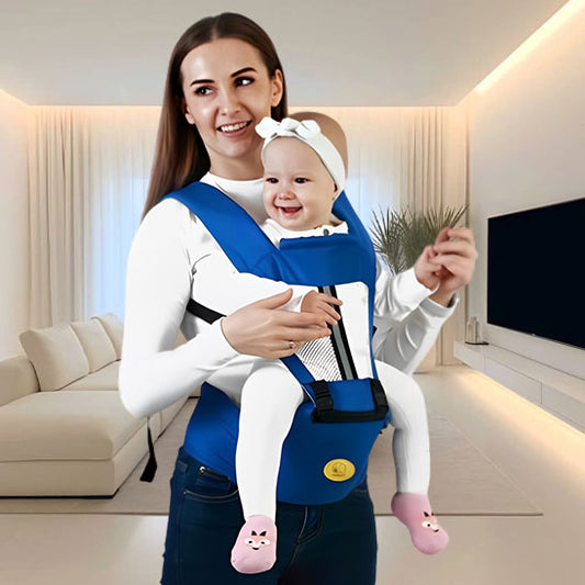 porte bebe bleu safir pbébé heureuse