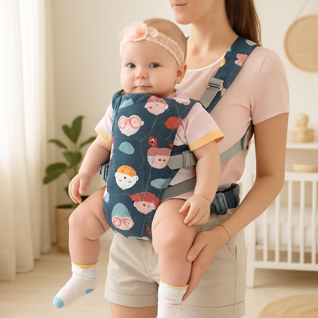 porte bebe maman porte son bébé dans la chambre de bébé