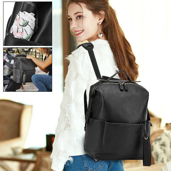 sac à dos à langer noir pour tout transporter